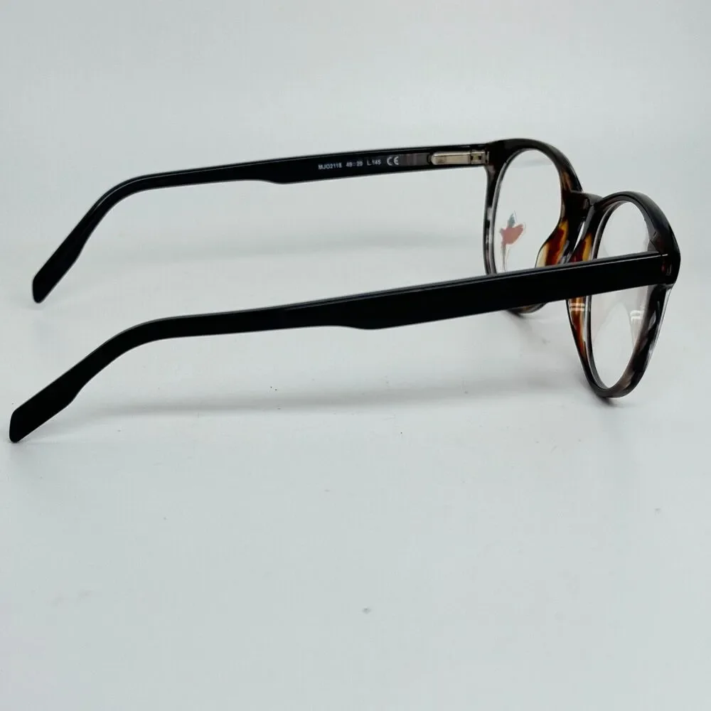 Maui Jim MJO 2118-67SP Gray/Brown Stripe Round Eyeglasses Frames 49-20-145 14423